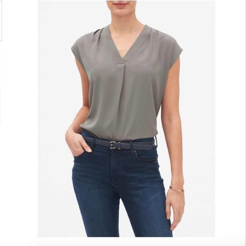Banana Republic Pleat Shoulder Dolman Top